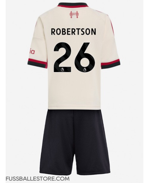 Günstige Liverpool Andrew Robertson #26 Auswärts Trikotsatzt Kinder 2025-26 Kurzarm (+ Kurze Hosen) Günstige Liverpool Andrew Robertson #26 Auswärts Trikotsatzt Kinder 2025-26 Kurzarm (+ Kurze Hosen)